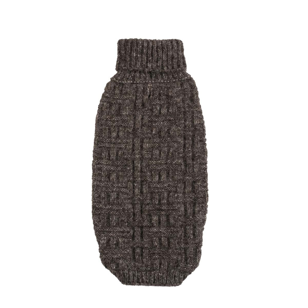 Maglione per cani in alpaca Basket Knit