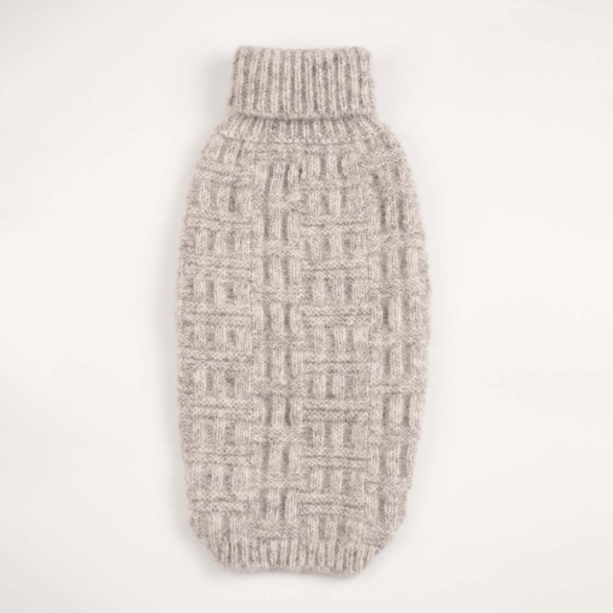 Maglione per cani in alpaca Basket Knit