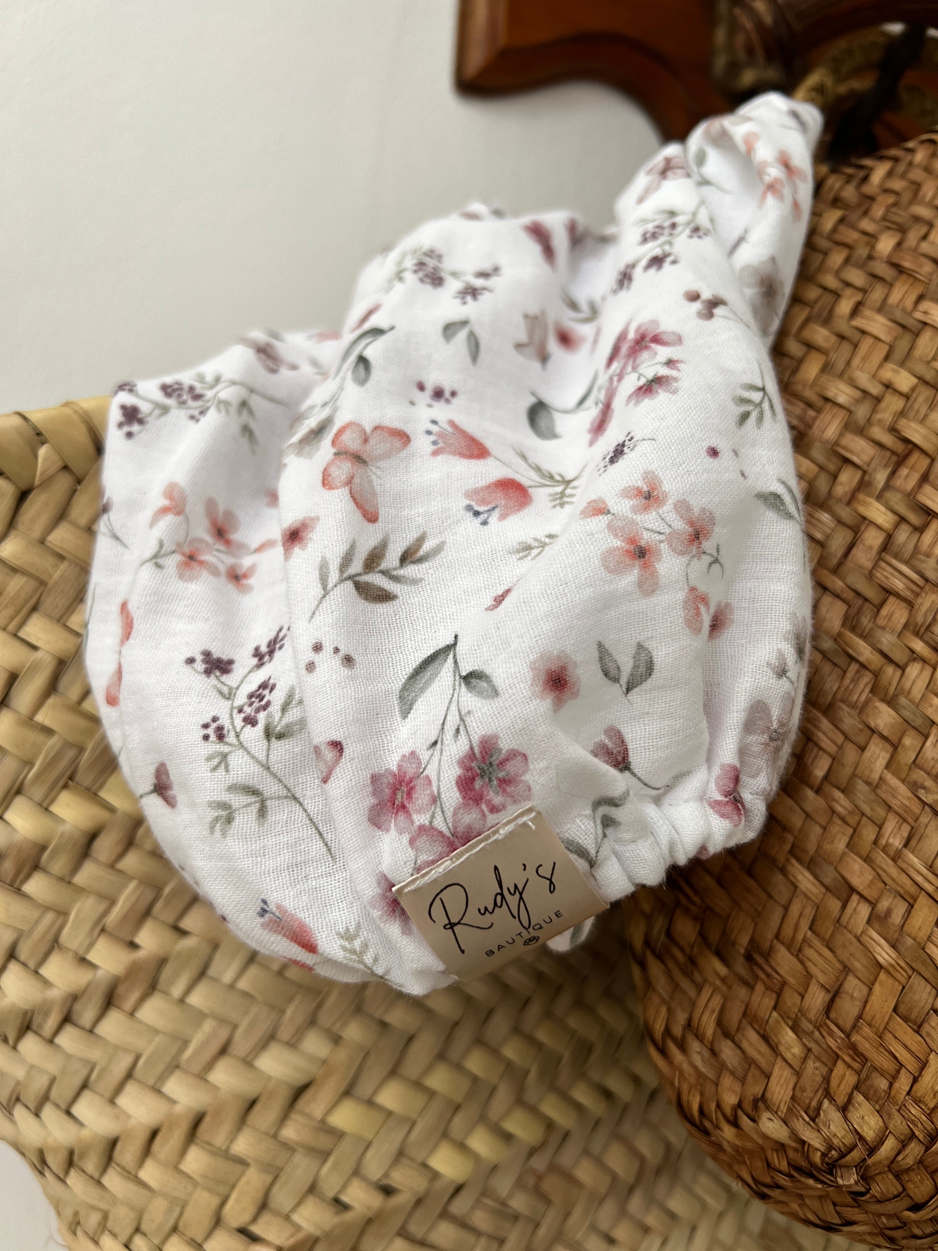 Snood in Mussola Farfalle e fiori di campo