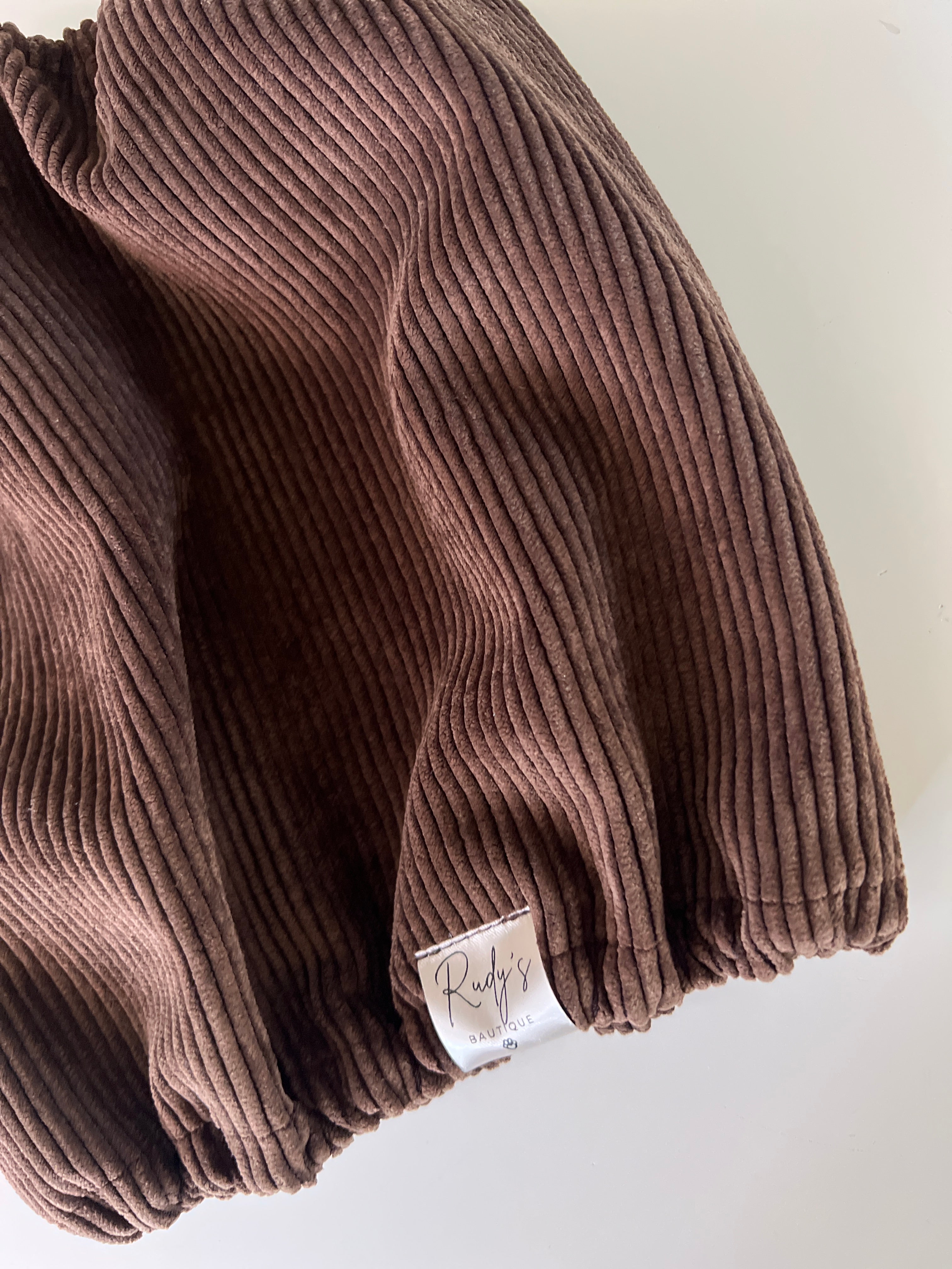 Snood in Velluto a Coste