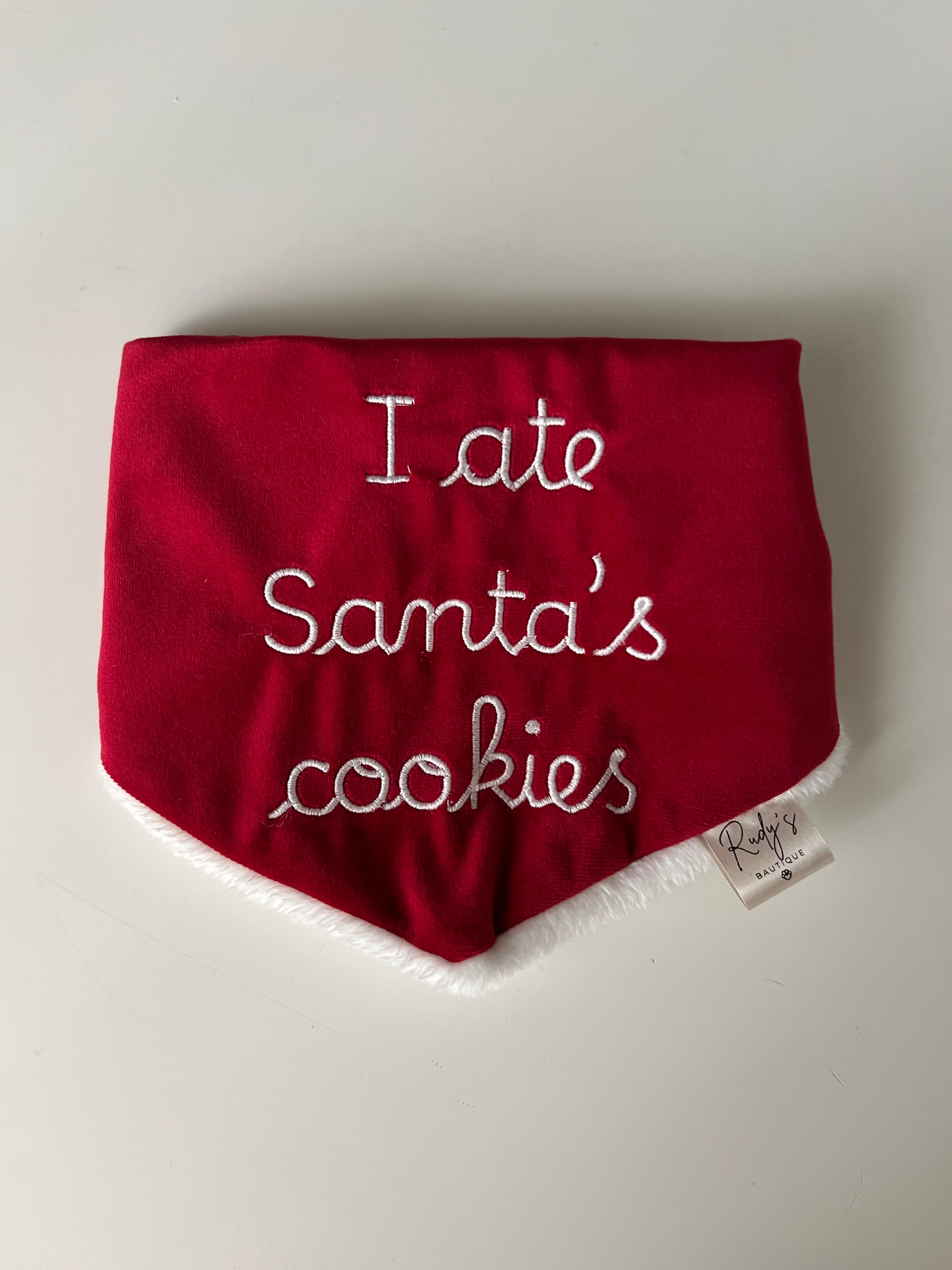 Bandana Natalizia I ate Santa's cookies