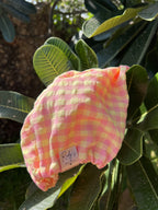 Paraorecchie in cotone seersucker