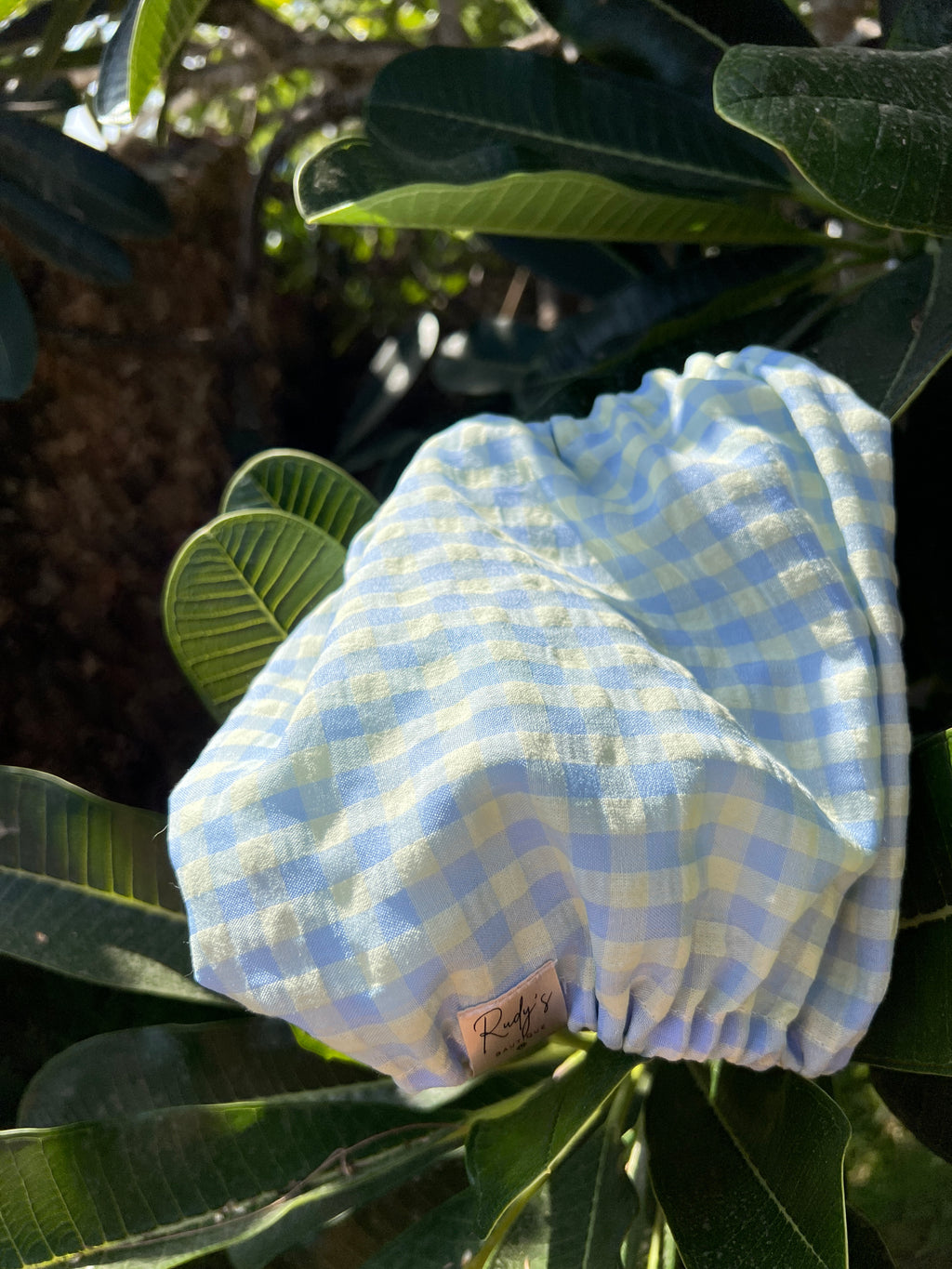 Paraorecchie in cotone seersucker