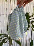 Paraorecchie in cotone seersucker