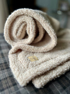 Morbida coperta in teddy bouclè