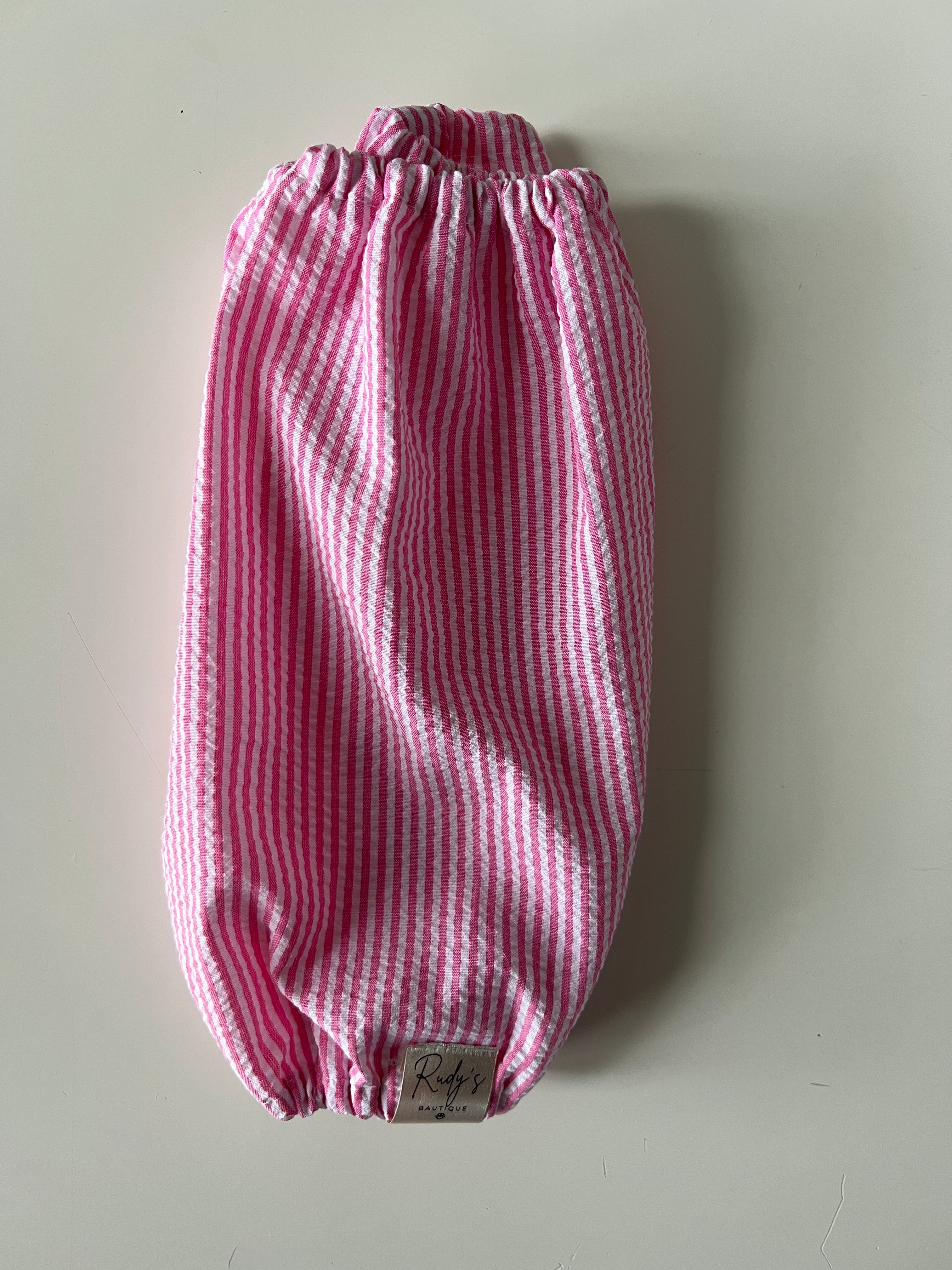 Paraorecchie in cotone Seersucker Stripe