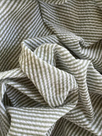 Paraorecchie in cotone Seersucker Stripe