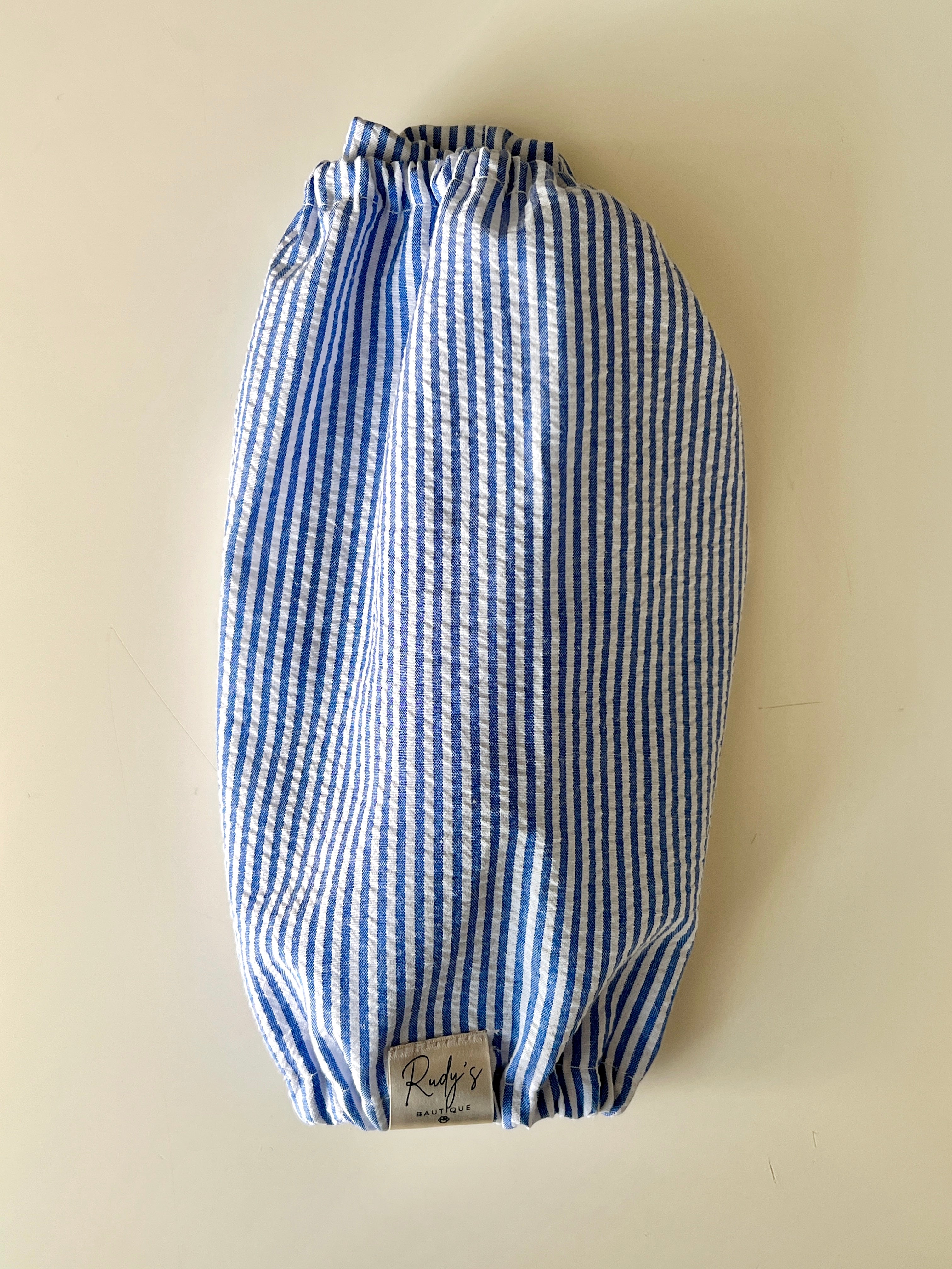 Paraorecchie in cotone Seersucker Stripe