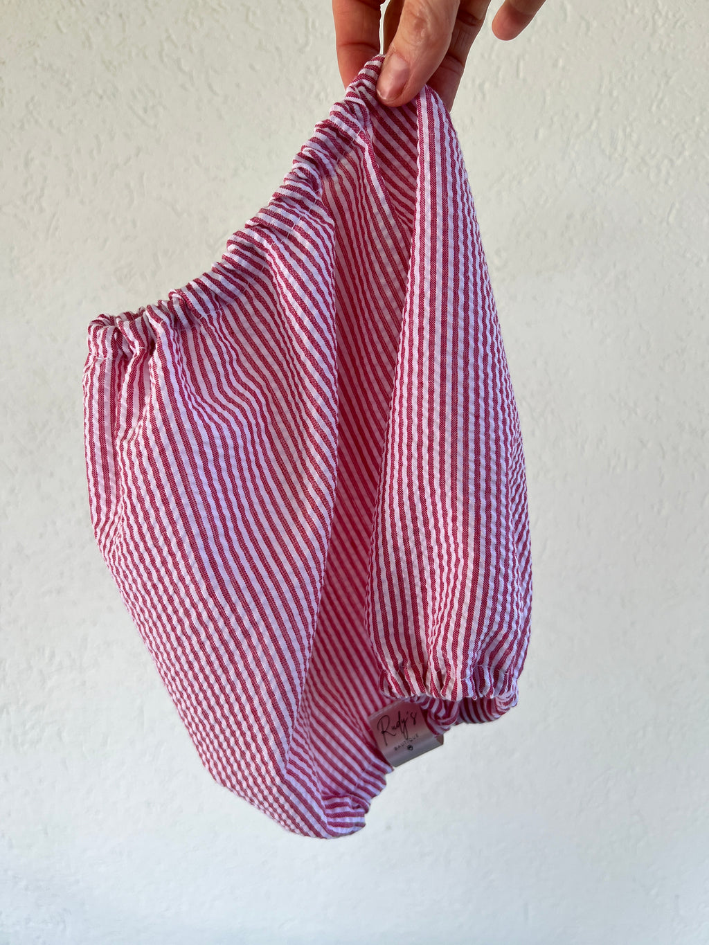 Paraorecchie in cotone Seersucker Stripe