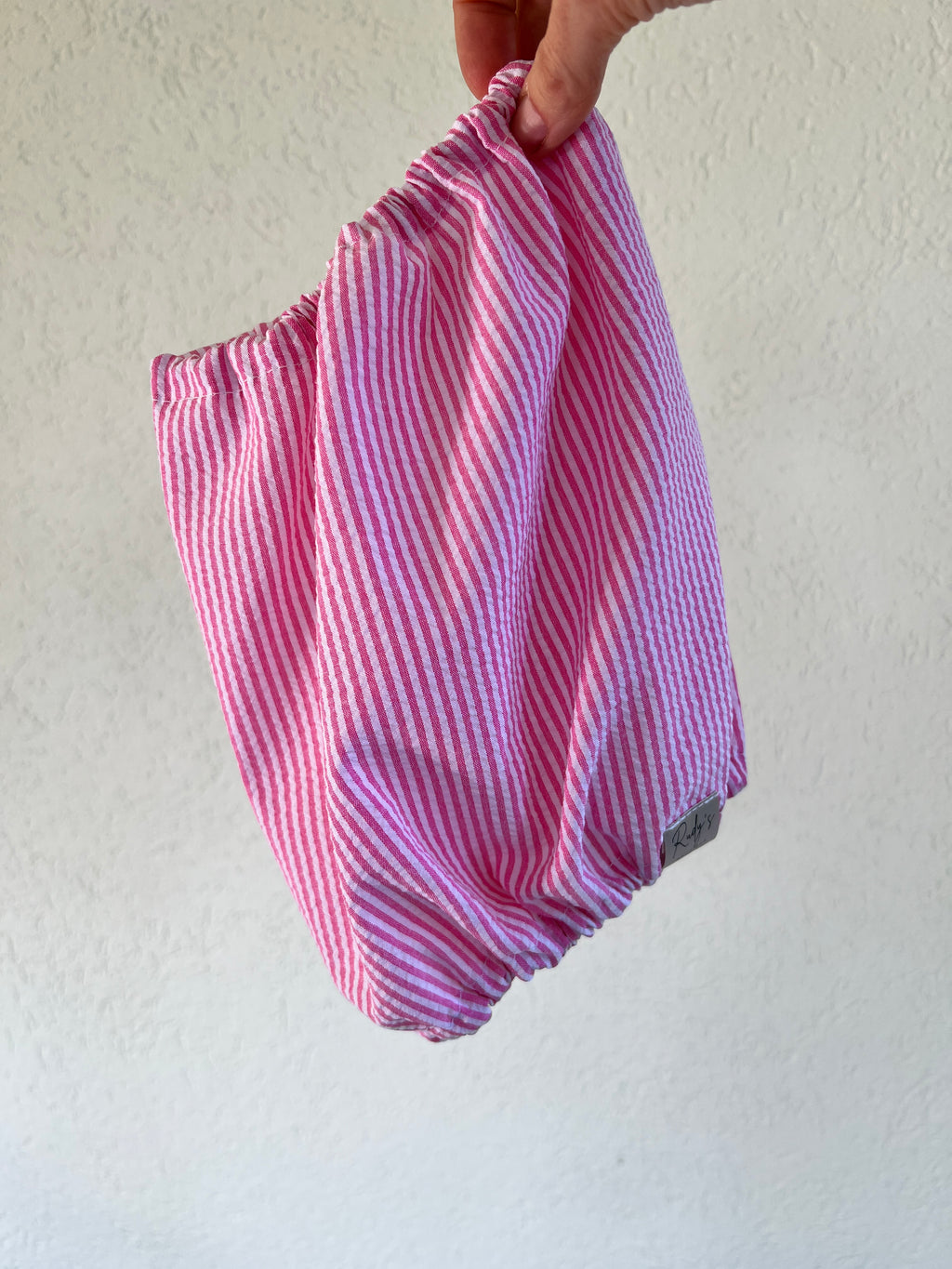 Paraorecchie in cotone Seersucker Stripe