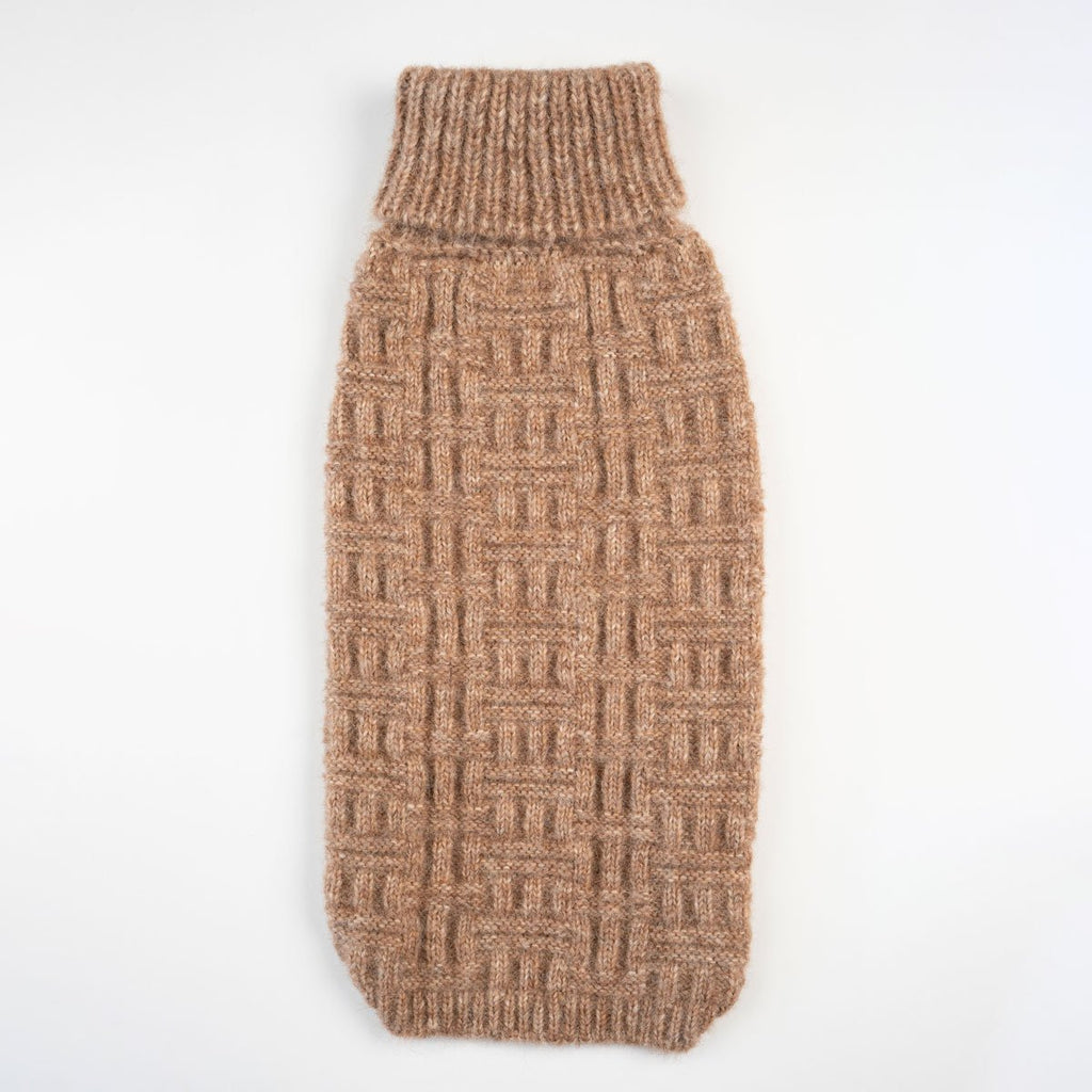 Maglione per cani in alpaca Basket Knit