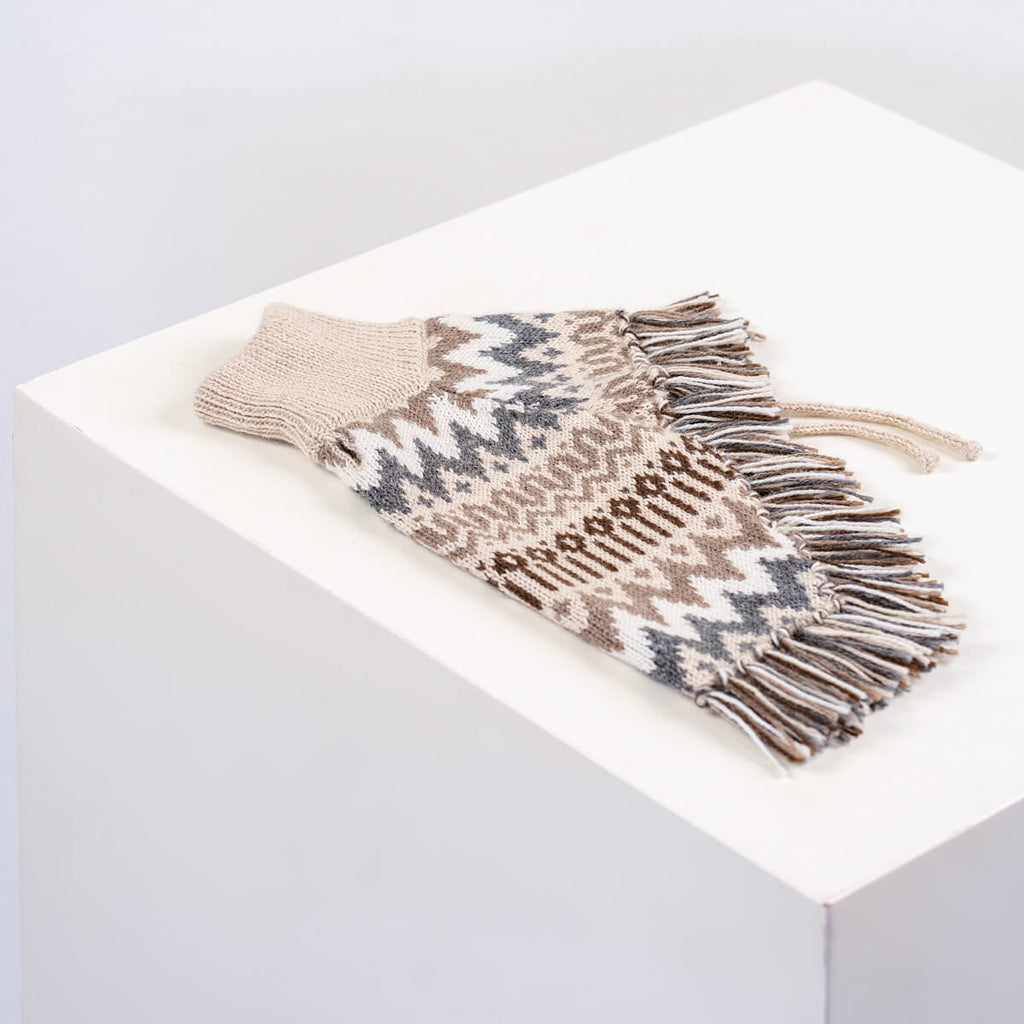 Poncho d'hiver en alpaga Wolly Winter AlqoWasi pour chiens