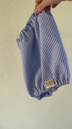 Paraorecchie in cotone Seersucker Stripe