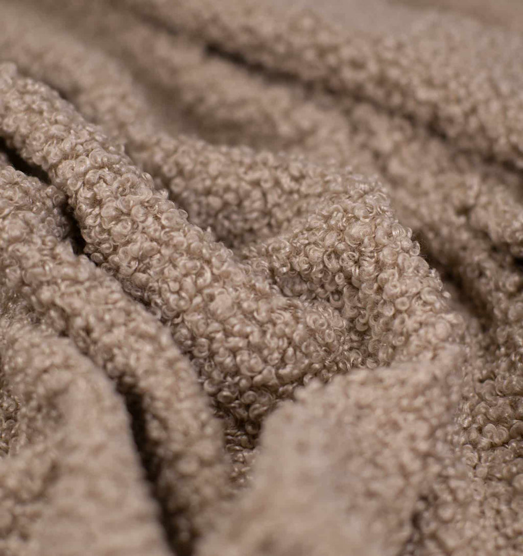 Morbida coperta in teddy bouclè