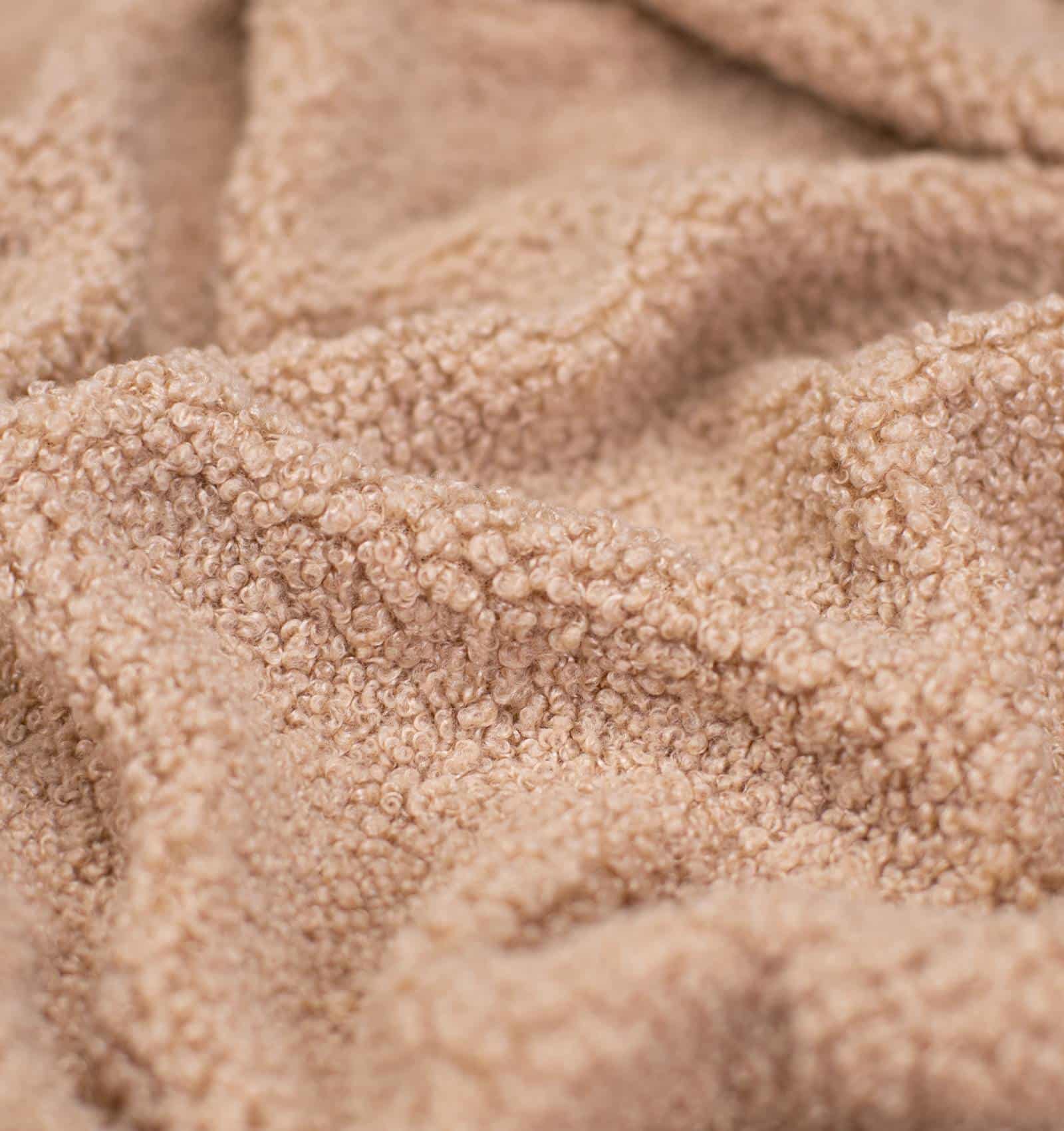 Morbida coperta in teddy bouclè